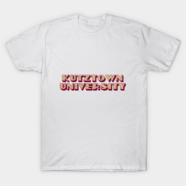 kutztown glitter lettering T-Shirt by Rpadnis